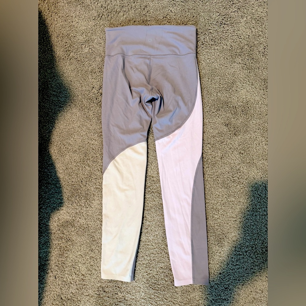 athleta xs lavender/baby pink leggings